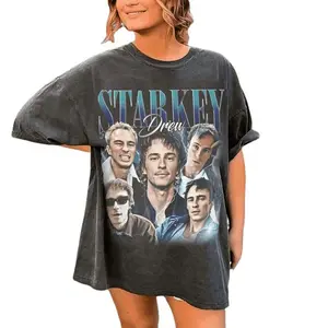 Limited Drew Starkey Vintage Shirt, Drew Starkey Vintage Shirt, Drew Starkey Homage Shirt Unisex Crewneck T-Shirts, , S, Unisex Cotton Graphic Tee