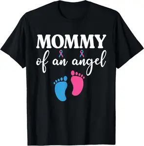 100% cotton Unisex Mommy of an Angel Infant Loss Remembrance T-Shirt