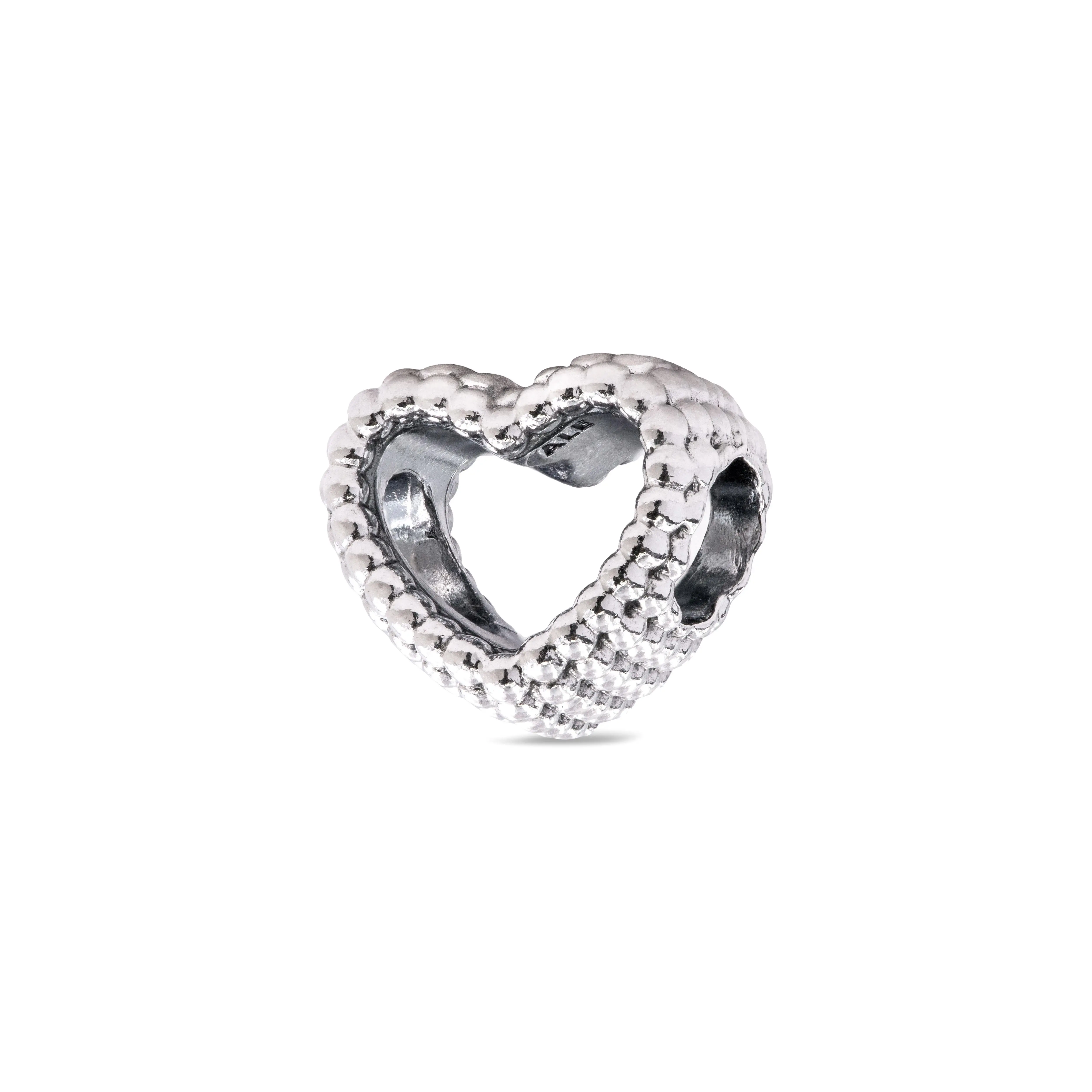 PANDORA Beaded Open Heart Charm 797516
