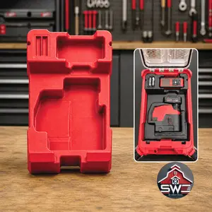 Insert Organizer Compatible with Milwaukee Packout 48-22-8435 for Laser Line 3622-20 and Laser Distance Meter 48-22-9803