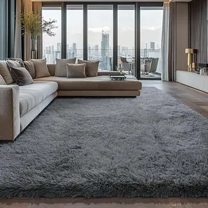 Large Shaggy Area Rug For Living Room & Bedroom – Washable Fluffy Carpet With 1.7in High Pile, Plush Aesthetic Throw Rug, Durable Edge Stitching – Cozy Minimalist Decor – Great Gift For Halloween & Christmas