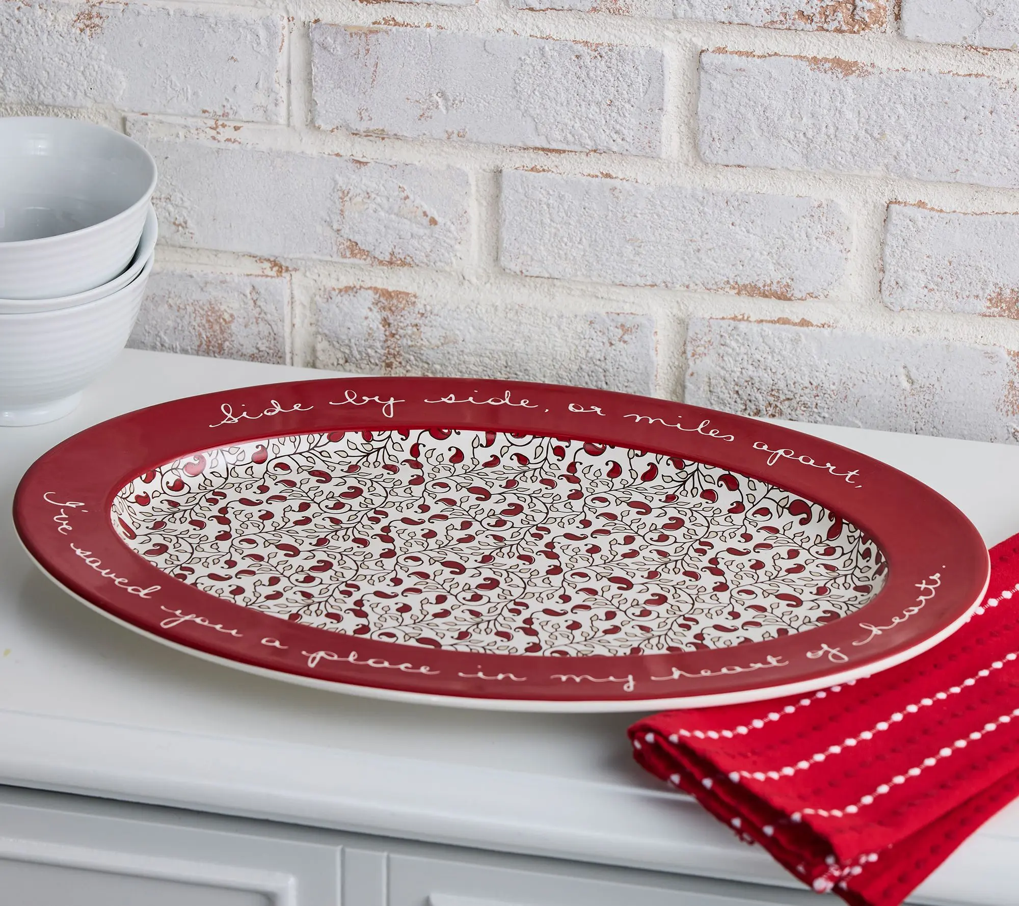 Aarti Sequeira Side By Side, or Miles Apart Serving Platter