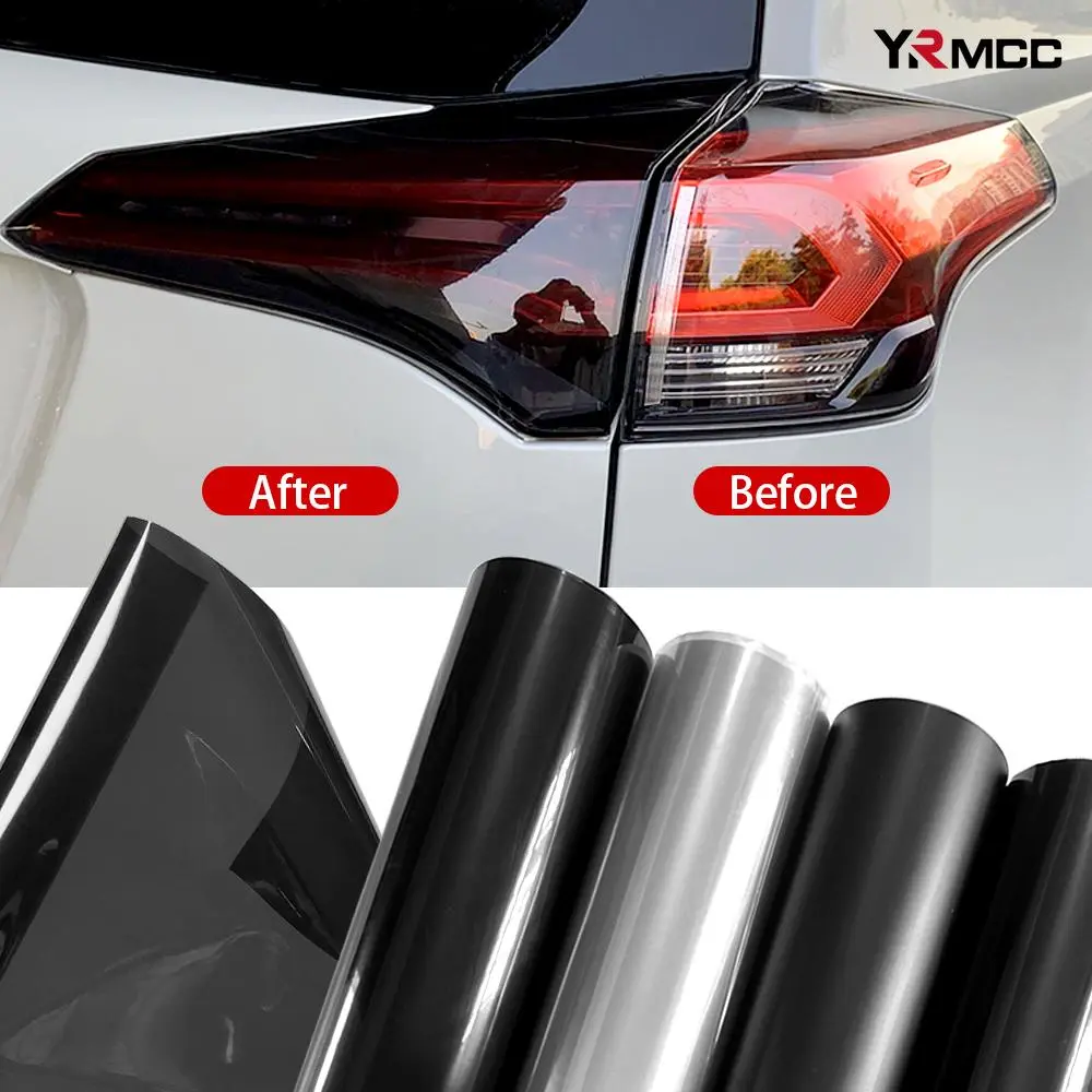 2026 New Car Headlight Tinting Film Fog Light Taillight Tint Vinyl Warp Black Car Sticker Lamp Protection Film Vinyl for Cars Accessories For your Cars