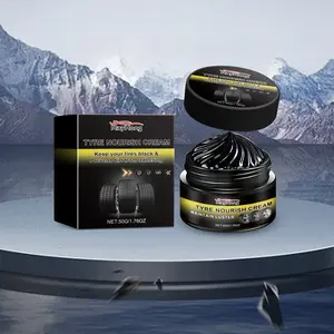 Tire Shine Wax - Long Lasting Tire Protectant with UV Resistance Gel Formula for Deep Gloss Finish Easy Application Tire Dressing for Car Detailing Tire Care Cream and Protection