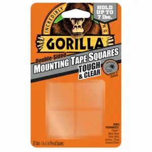 212 MAIN Double-Sided Weatherproof Pre-Cut Mounting Tape Squares, 1 in. Square Shape, Indoor/Outdoor Use, 6-Piece & 24-Count Pre-Cut Sets for DIY, Scrapbooking