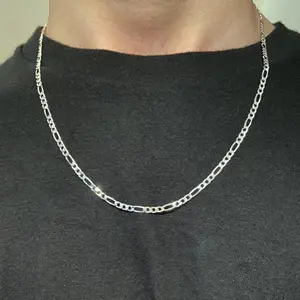 Solid Silver Figaro Men’s Women’s Chain 20in 3mm