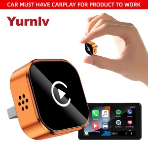 【YURNLV】S 2026 New Mini  Original CarPlay Wireless Adapter, Instant Auto-Connect, StableTransmission，Zero Delay, Hands-Free Calling, Plug-and-Play for iPhone/Android