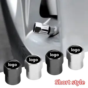 Car Vehicle Metal Tire Valve Stems 4 Pack, Car Parts, Universal Style, Wear-Resistant Anti-Rust Durable, Car Modification Replacement Valves