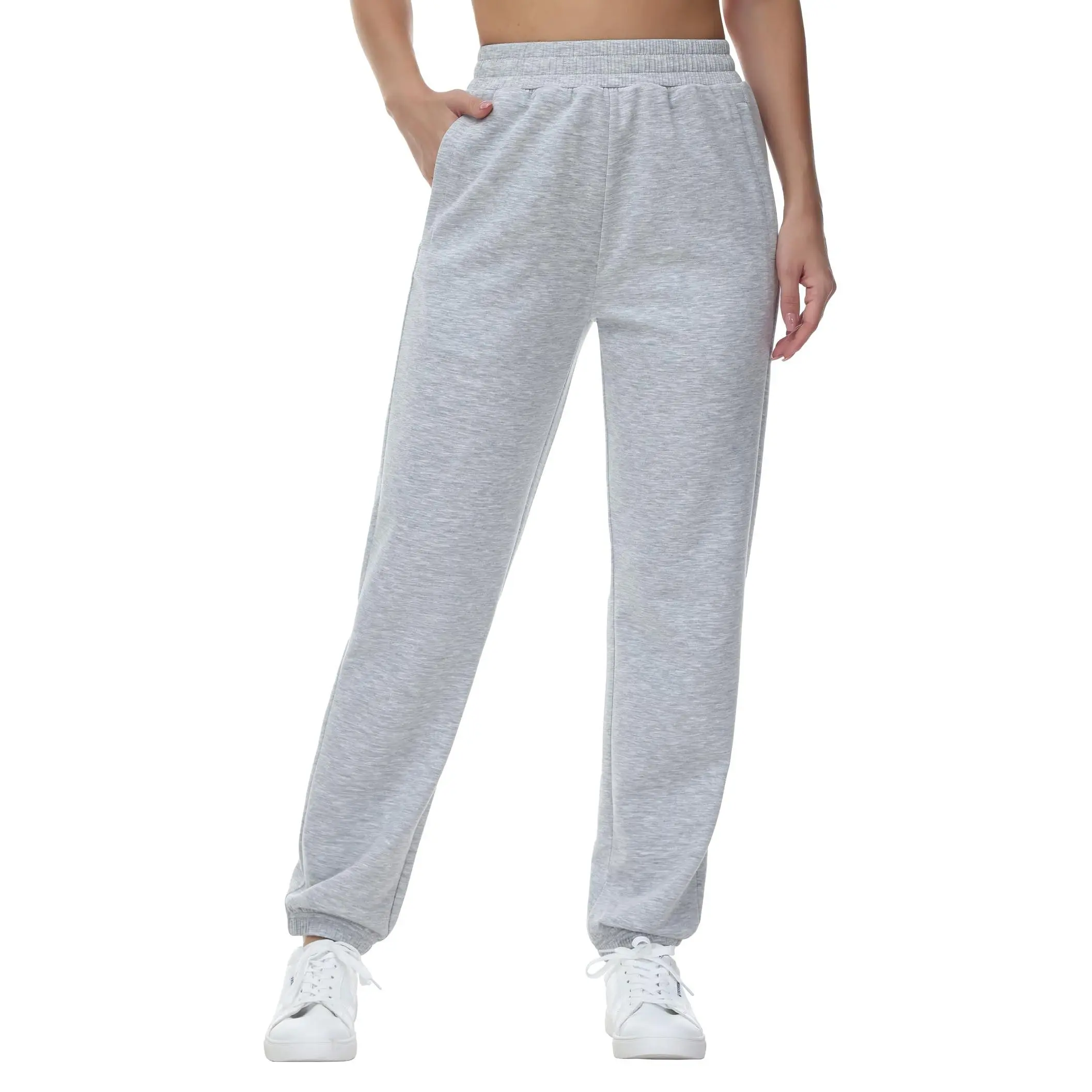 Women's Baggy Cinch Bottom Sweatpants Lightweight Workout Joggers Pants With Pockets