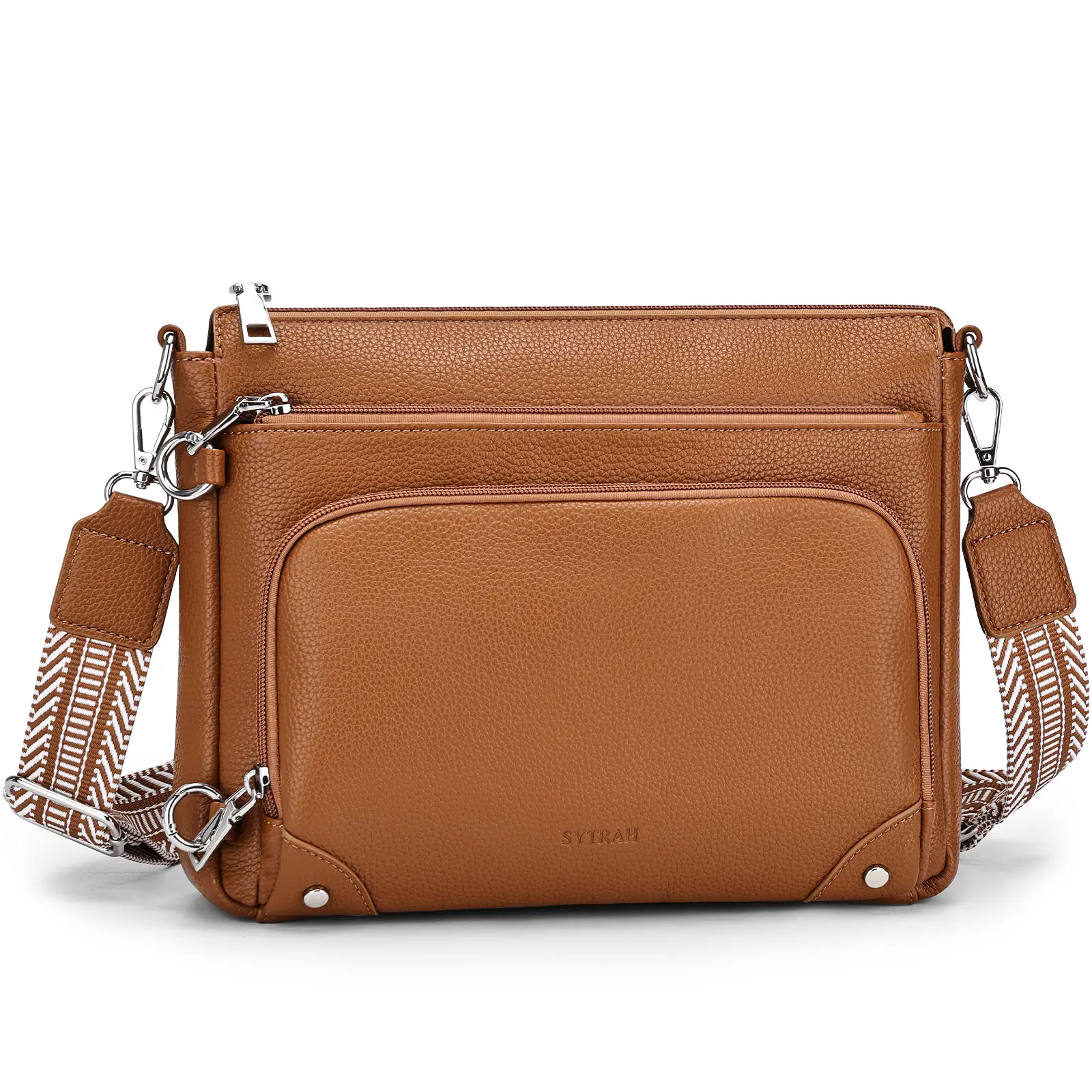 SYTRAH Crossbody Purse for Women, Anti-Theft Crossbody Shoulder Bag with Built-in Wallet & RFID Blocking for Travel Workout
