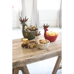 Deer Bowl Set Christmas Decor | Holiday Gifts | Housewarming Gift