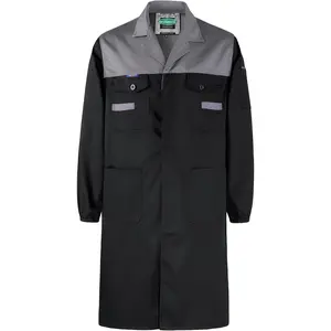 Lab Coat for Men Garage DIY Work Coats Laboratory Long Sleeve Shop Coat