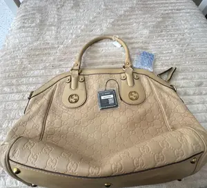 Pre-owned GUCCI Guccissima leather Tote Bags GG Bag +charm+++