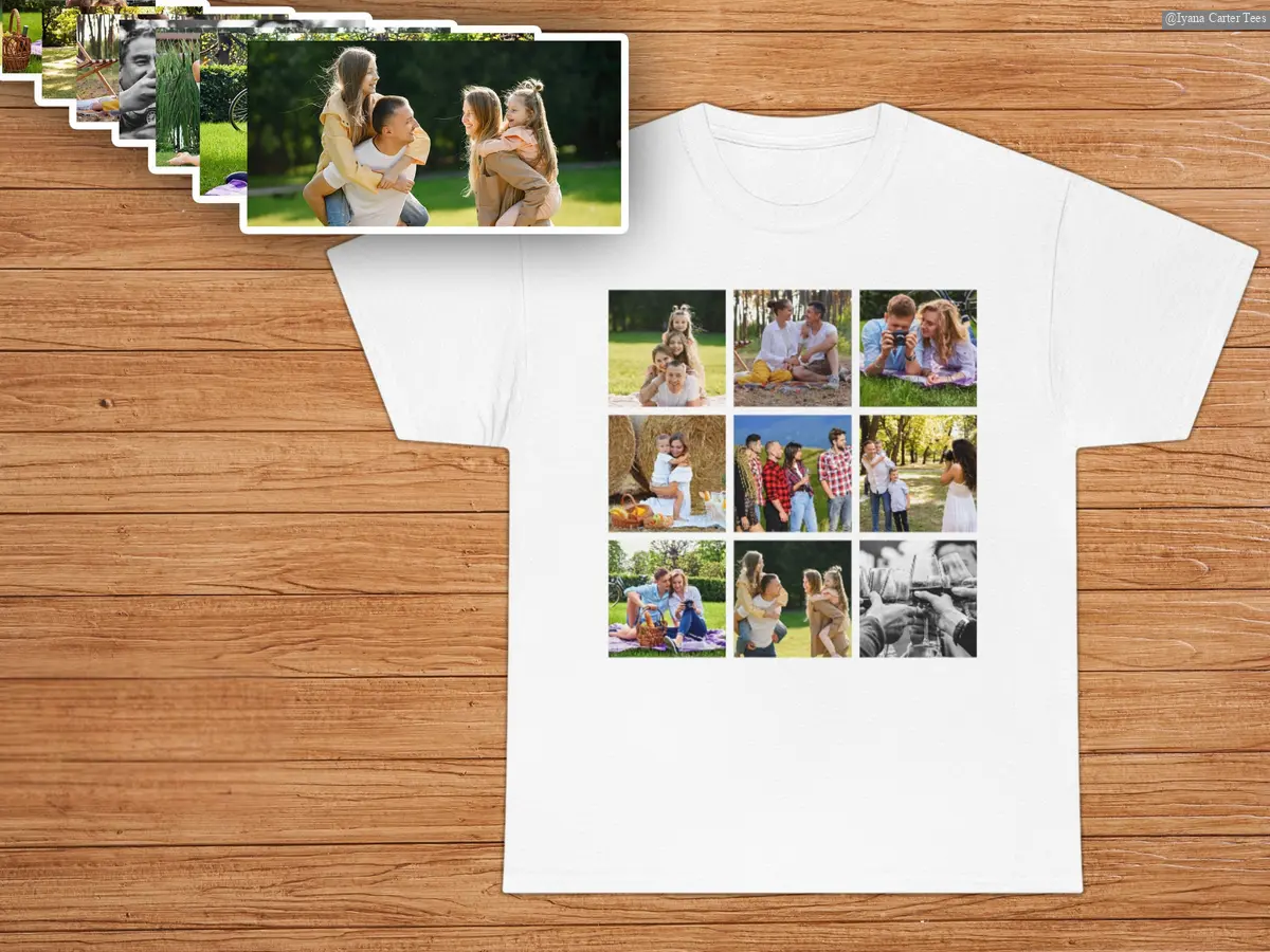 Custom Collage Shirt, Personalized Collage Tshirt, Customized Photo Gift, Custom Face Tee , Unisex Vintage Shirt