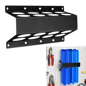 Large Capacity Wall-Mounted Tig Welding Rod Holder, 8 Slot Storage Tube Organizer, Heavy Duty Strong Tool Rack for Welding Workbench Organization