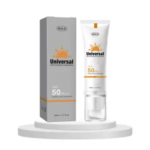 Sunscreen to prevent sunburn and tanning, Universal Tinted Face Moisturizer Sunscreen, SPF 50 PA+++,Water Resistant And Non-Greasy,For All Type Skin Facial Skincare
