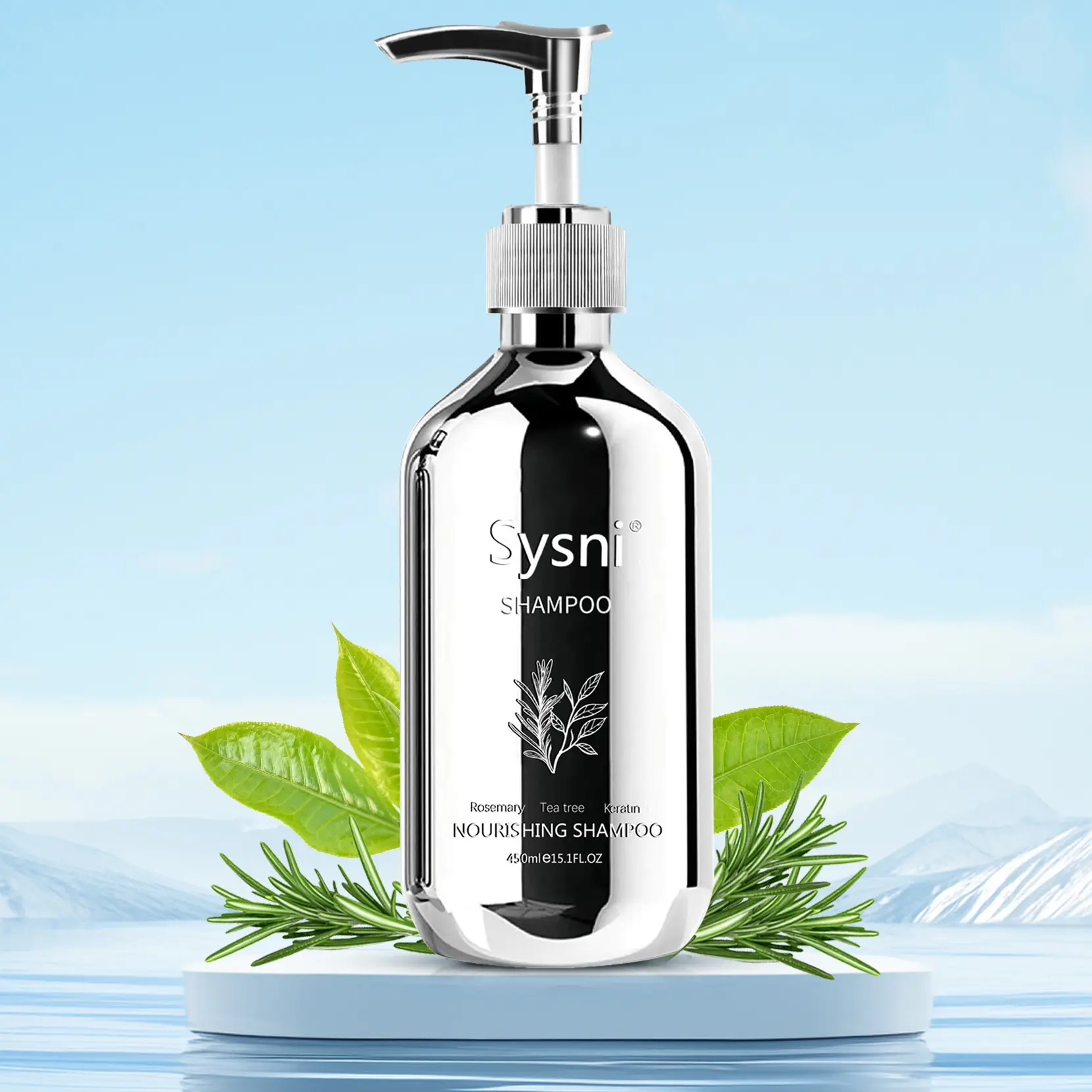 Sysni Organic Rosemary Shampoo and Tea Tree Special Shampoo, keratin nourIshing shampoo ,Promote Hair Growth, Strengthening Shampoo, Prevent Hair Loss Cleansing Shampoo,Deep Cleans, Refreshes Scalp, For All Hair Types, Especially Oily Hair Rosemary Biotin