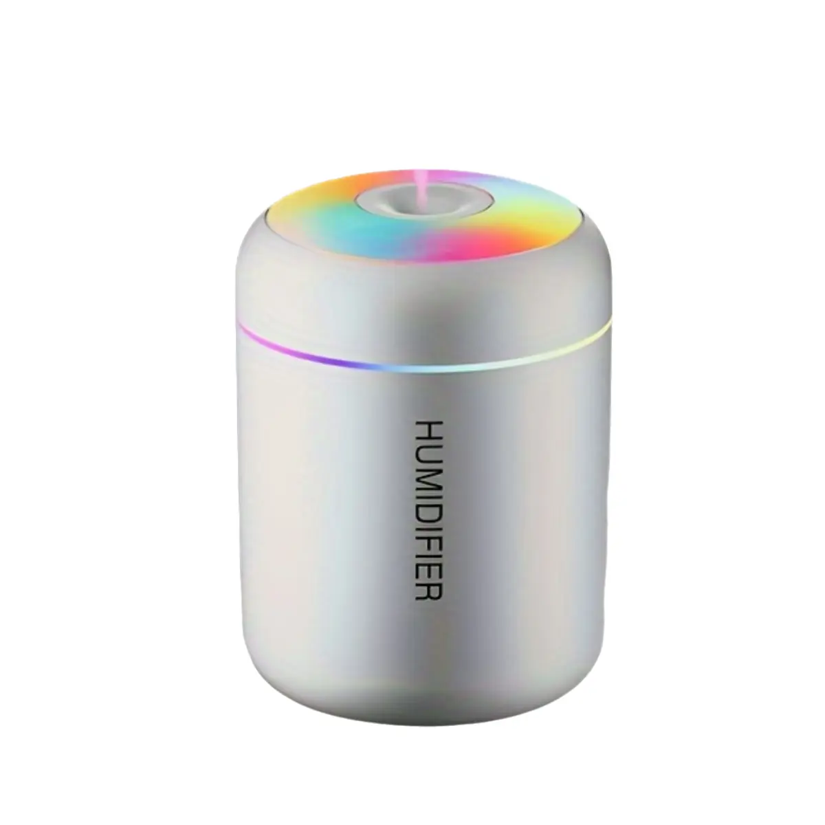 Mini Humidifier – With Colorful Circulating Light & 2-Setting Adjustable Fog Volume, Suitable for Bedrooms, Desktops, Offices, Homes & Cars, Extremely Quiet Operation