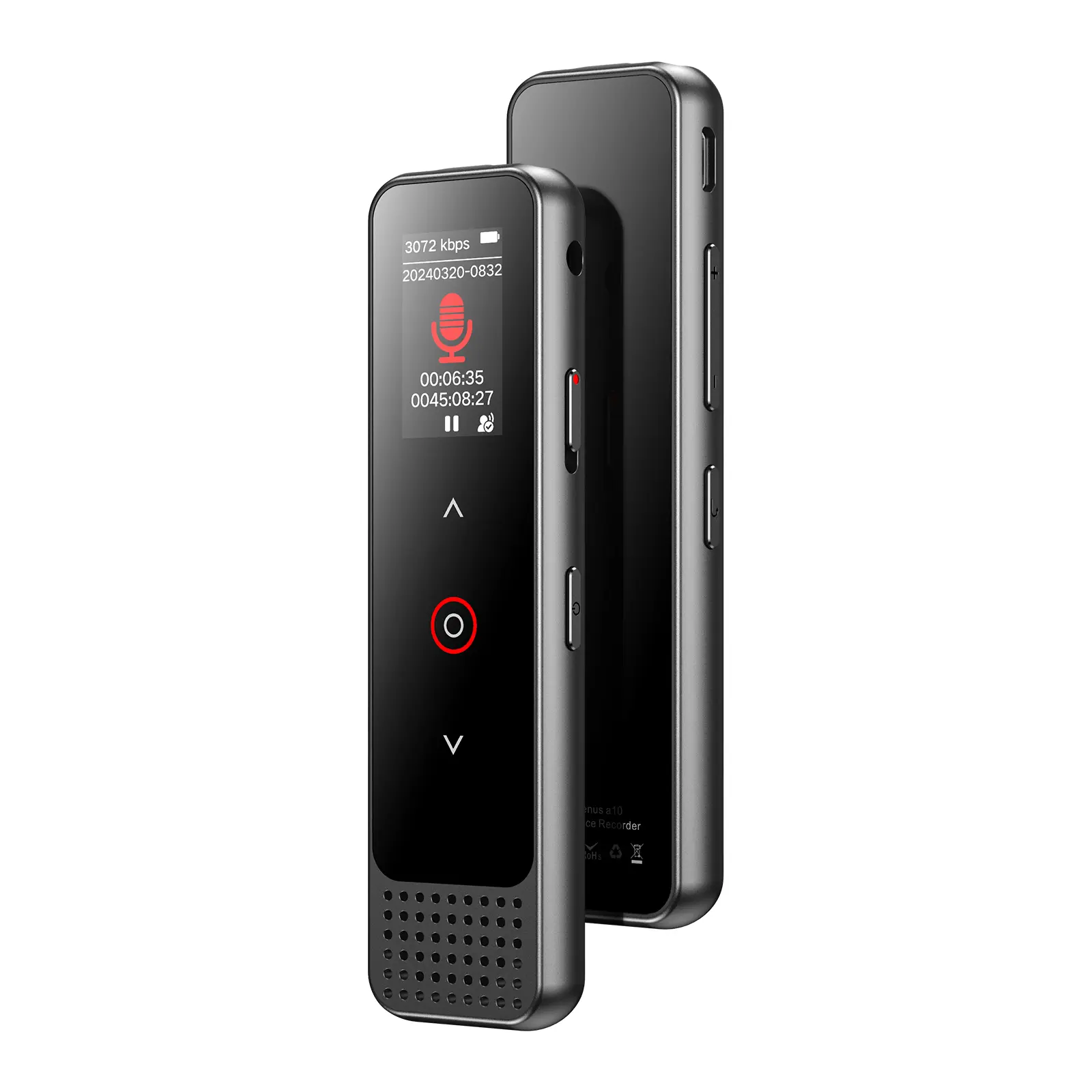 128GB Voice Recorder with Playback, Small Voice Activated Recording Device for Lectures & Meetings, Bluetooth Noise Cancelling Audio Recorder Device recorder