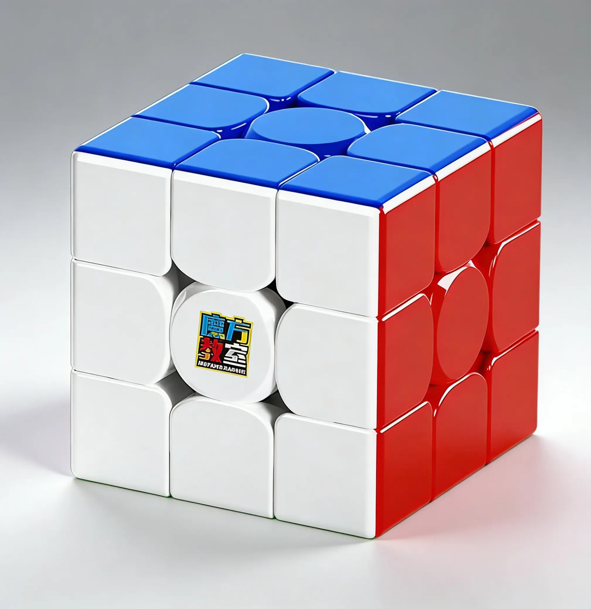 3x3 Stickerless Magnetic Speed Cube with Anti-Sticky Feature, Precisely Placed Magnets, ABS Plastic & Stand - Enhances Turning, Develops Spatial Sense, Problem-Solving, Stress Relief Toy for Kids & Gift for Occasions