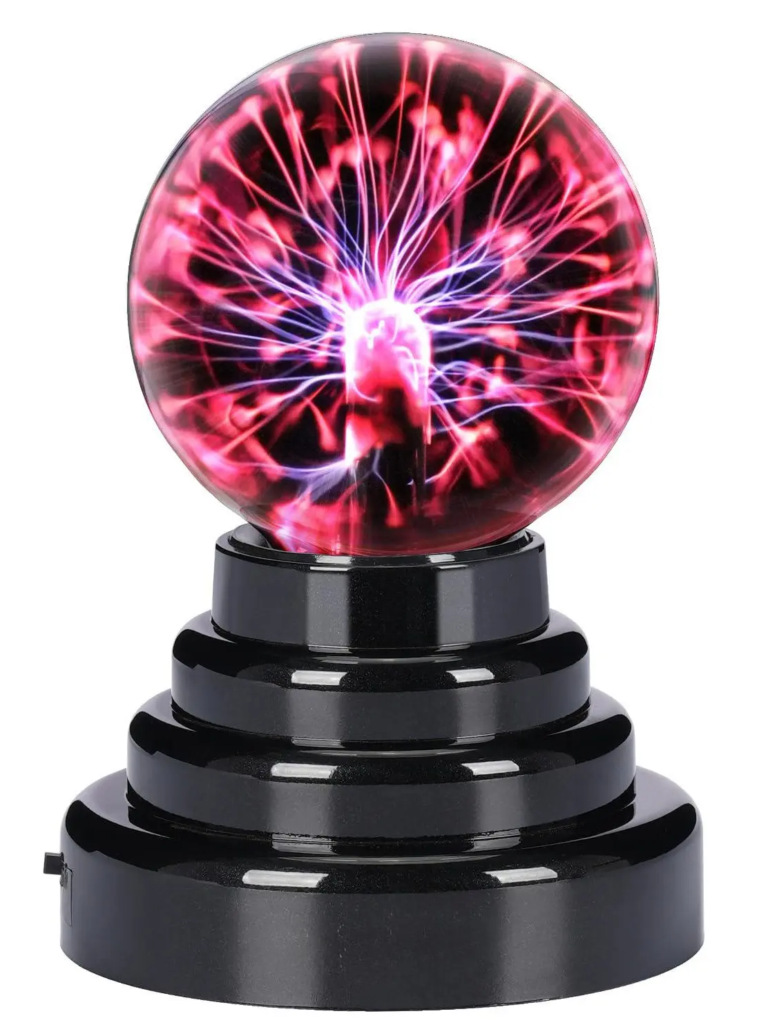 3" Plasma Ball Light Lamp, Static Electricity Globe Electric Lightning Ball, Touch Sensitive, USB Powered, Amazing Gift for Parties, Birthday and Holiday