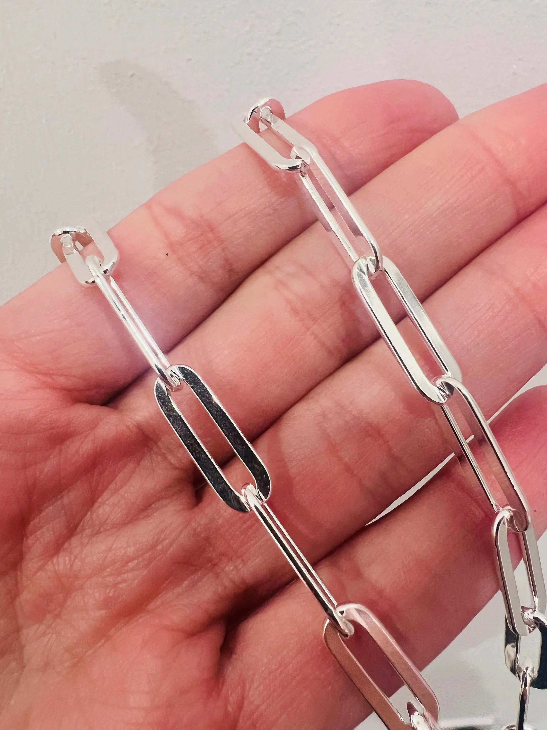 Sterling Silver Paperclip Necklace | Bold Everyday Chain