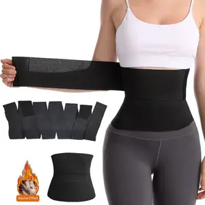Medical-Grade Adjustable Wrap Trimmer - Real-Time Feedback Waist Trainer Strap with Soft Rib Design, Durable Body Shaping Gift for Women & Men