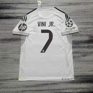Men's and women's Real Madrid VINI JR.#7 short sleeved football jersey, men's and women's new Real Madrid 26/27 home jersey, 25 26 home player edition short sleeved football jersey