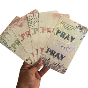 A6 Binder Dashboard - Pray Prayers for Personal Use with Colorful Design and Inspirational Text