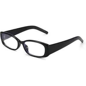 Rectangle  Glasses for Women Trendy Y2K Office-Siren Blue Light Glasses with Clear Lenses