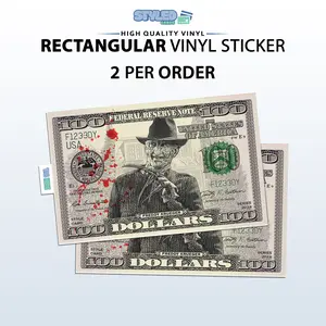 Halloween , Freddy Krueger rectangular vinyl sticker