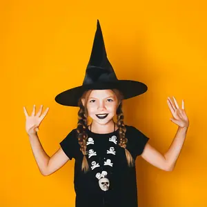 Halloween hat black oxford cloth wizard hat makeup costume prop harry potter magic witch hat