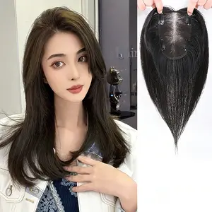 Full Human Hair Summer-Ready Topper with Bangs for Women – High Crown Volume & Fullness, Covers Gray Hair. Lightweight & Breathable for All-Day Comfort.