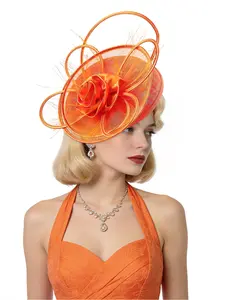 Women's Novelty Fascinator with Headband for Derby Parties and Stage Performances, Elegant and Eye-Catching Hair Accessory