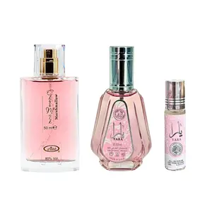 Yara Perfume 50ml & Choco Musk Marshmallow 100ml Bundle with Women's Roll On Oil - 3 Piece Set