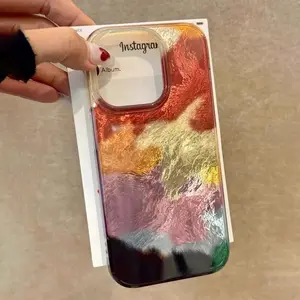 Stylish Color Gradient Dual-Layer Imd Phone Case for iPhone 11 to 16 Pro Max, Durable Shockproof Design, Perfect Gift Idea