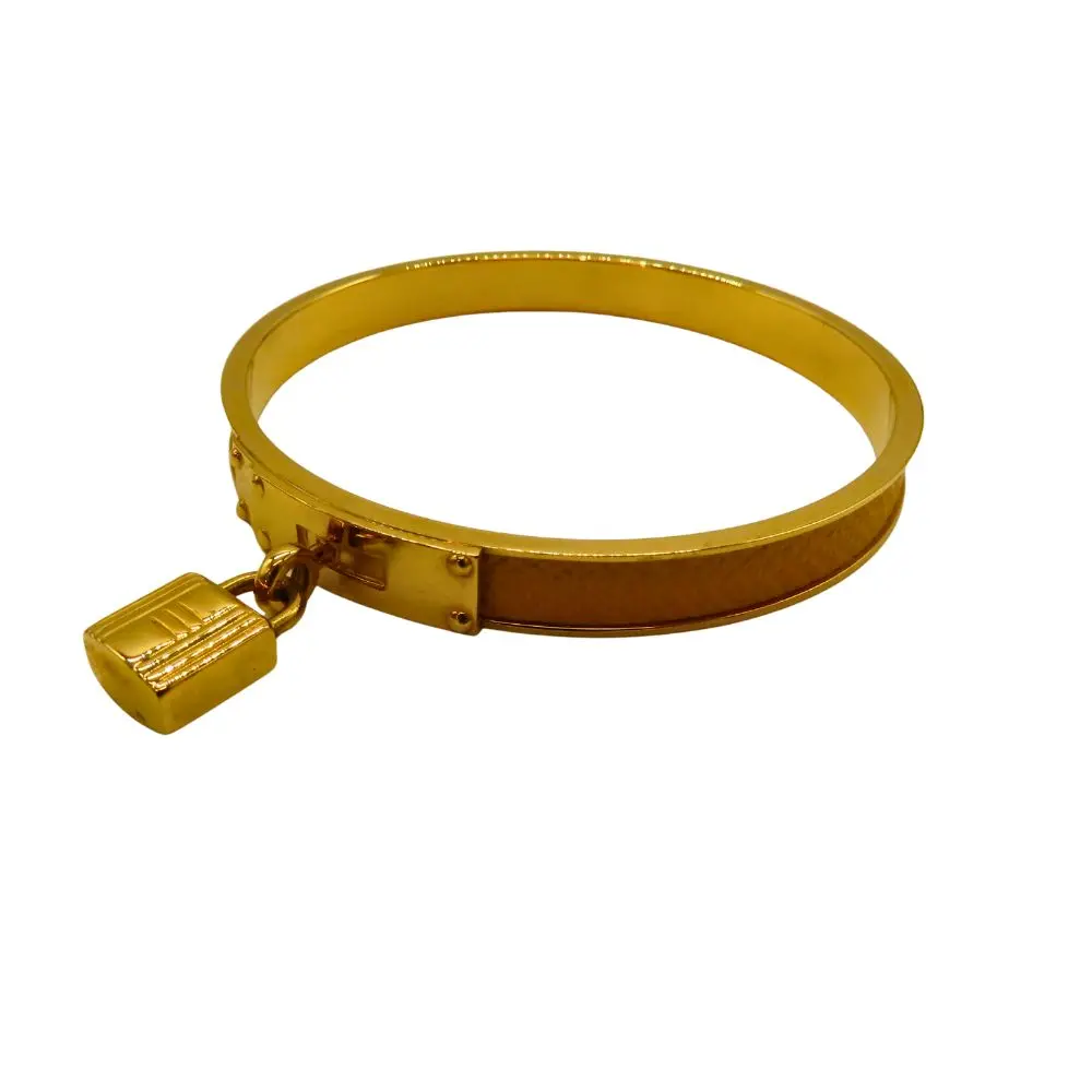 Pre-owned HERMÈS Patent Leather Small Leather Goods Hermes Kelly Bracelet Size 19