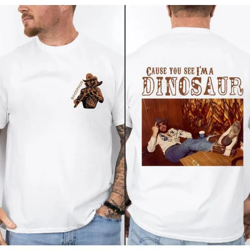 Cause You See I'ma Dinosaur Shirt, Western Southern Boho Hippie Shirt, Cowboy Shirt, Cowboy Shirt, Western Style Shirt, Country Music Shirt unisex cotton t-shirt