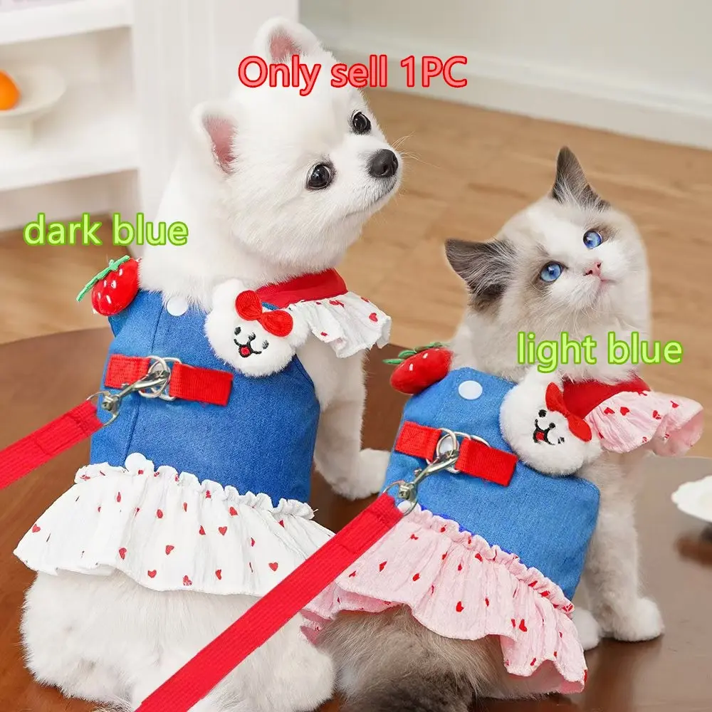 Pet Dog Cat Dress Teddy Bichon French Bulldog Schnauzer Costume Outfits, Cute Pet for Dogs & Cats, Comfortable and Stylish Clothing Puppy Costume