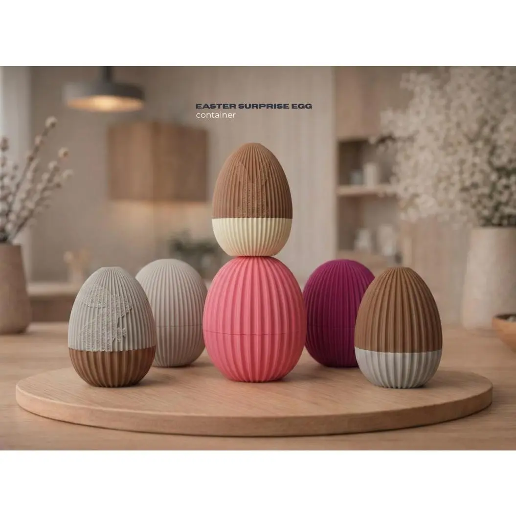 Decorative Ribbed Easter Egg