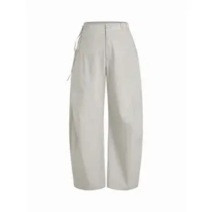 Cider Cotton-blend Low Rise Tie Side Barrel-leg Trousers SwimWeek