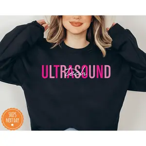 Ultrasound Technologist Crewneck Xray Tech Rad Tech Graphic T-shirt Sonography Student Sonography Grad Gift Ultrasound Tech