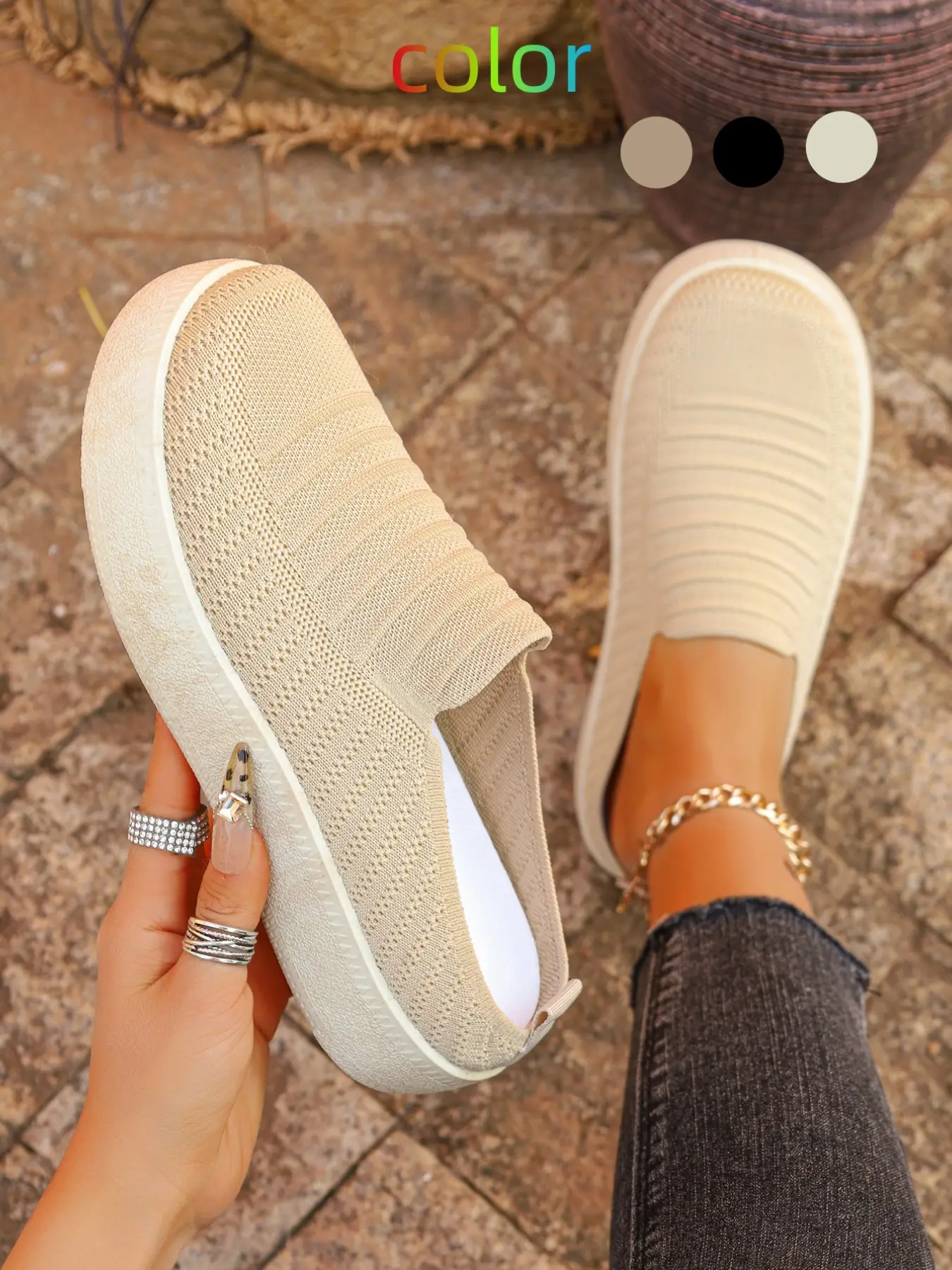Women's Suede Slip on Mules, Vintage Casual Style, All-Season Versatile Comfort Shoes, Easy Match for Outdoors/home Wear