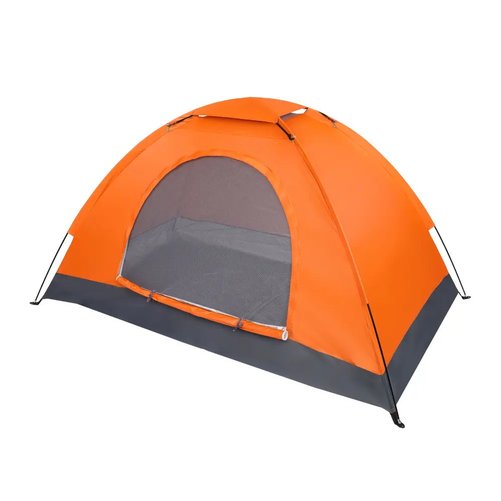 1-Person Pop Up Dome Tent - Waterproof Oxford Fabric, 2.6 lbs Lightweight Backpacking Tent with Dome Shape, Clip, Mesh Layer, Bathtub-Style Floor, Portable Solo Hiking Gear with Carry Bag, Easy Setup Shelter