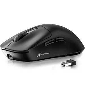 ATTACK SHARK X3 Wireless Mouse with Anti-slip Sticker, 2.4G Tri-mode Connection Gaming Mouse, 26000DPI 650IPS Lightweight Macro Gaming Mouse for PC Laptop Gaming Accessory