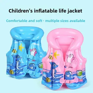 Children's swimming large buoyancy vest, universal for children, beginner swimming equipment, professional inflatable vest, life jacket