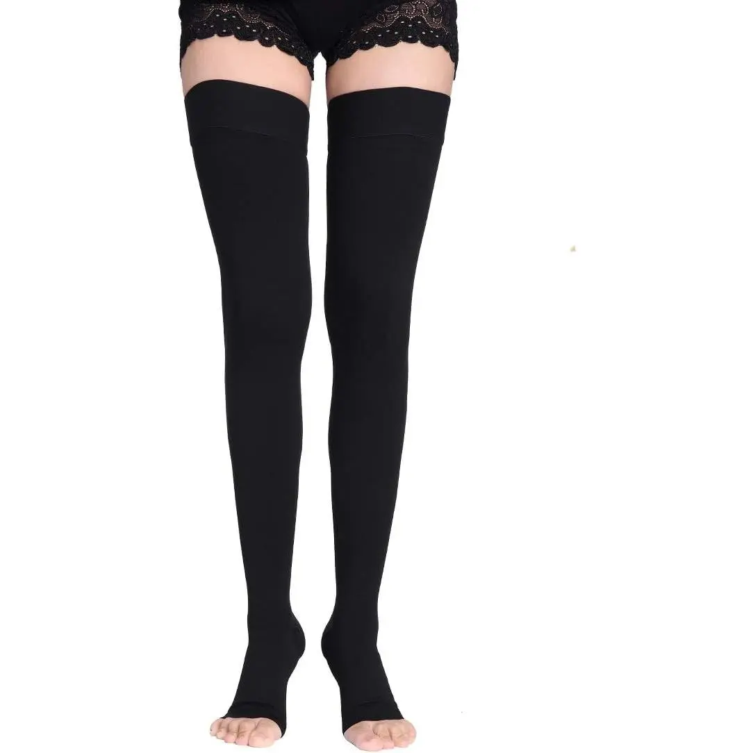 Thigh High Compression Socks for Men & Women, 20-30 mmHg Compression Stockings.