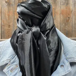 Rodeo Drive 35"x35" Solid Black Wild Rag
