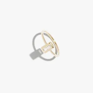 Diamante Rectangle Bezel Ring