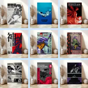 Neon Genesis Evangelion Anime Poster, Anime Print, Anime Gift, Manga Poster, Wall Art, Home Decor, Birthday Gift, Wall Art
